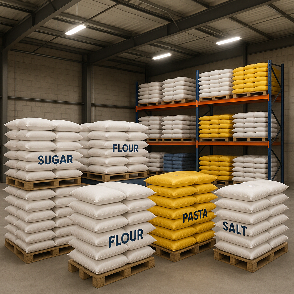 Sugar, Flour, Pasta, Salt, and Fruit Trade